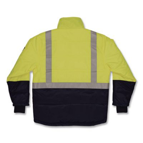 ergodyne N-Ferno 6478 Class 2 Hi-Vis Freezer Jacket, Small, Lime (41272)