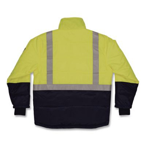 ergodyne N-Ferno 6478 Class 2 Hi-Vis Freezer Jacket, 2X-Large, Lime (41276)
