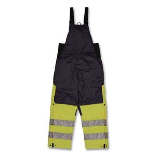 ergodyne N-Ferno 6479 Hi-Vis Freezer Bib Overalls, X-Small, Lime (41281)