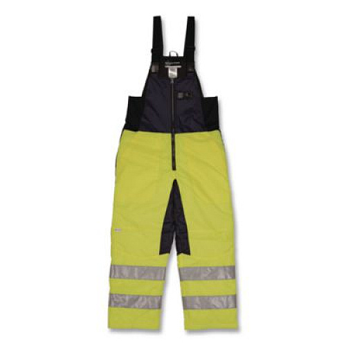 ergodyne N-Ferno 6479 Hi-Vis Freezer Bib Overalls, 4X-Large, Lime (41288)