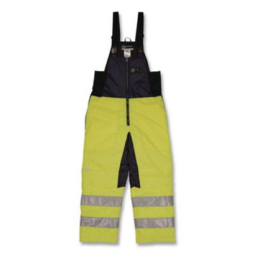 ergodyne N-Ferno 6479 Hi-Vis Freezer Bib Overalls, 5X-Large, Lime (41289)