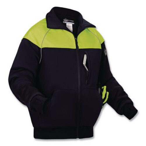 ergodyne N-Ferno 6474 Insulated Cooler Jacket, Large, Navy (41294)