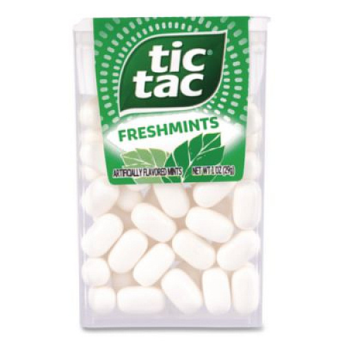 Tic Tac Freshmints, Peppermint, 1 oz Pack, 12 Packs/Carton (22002648)