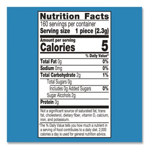 ICE BREAKERS Ice Cubes Peppermint Sugar-Free Gum, Peppermint, 40 Cubes/Bottle, 4 Bottles/Carton (22002645)