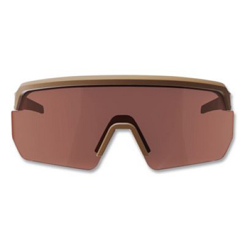 ergodyne Skullerz AEGIR Color Enhancing Safety Glasses, Matte Desert Half Frame, High Contrast Bronze Shade 3 VLT Single Lens (55200)
