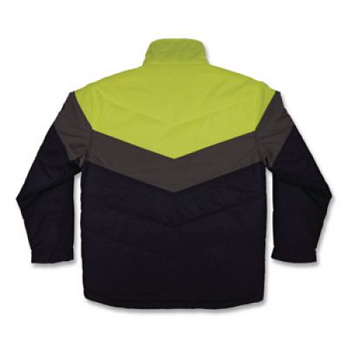 ergodyne N-Ferno 6464 Insulated Freezer Jacket with AmpliFIRE Heat Reflective Lining, X-Large, Navy (41135)