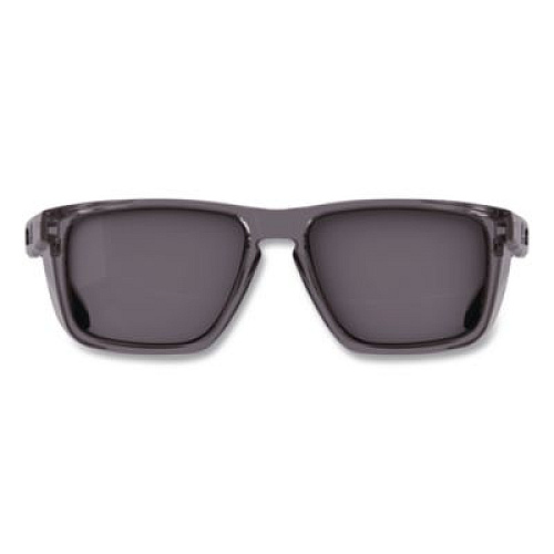 ergodyne Skullerz SIXTEN Anti-Scratch Enhanced Anti-Fog Safety Glasses with Side Shields, Smoke Full Frame, Smoke Dual Lens (58211)