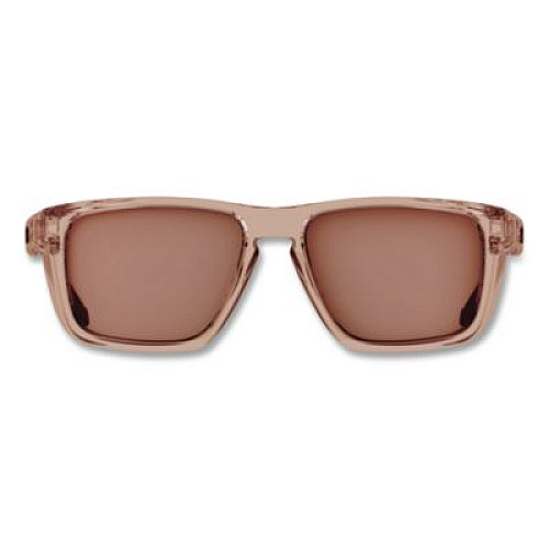 ergodyne Skullerz SIXTEN Anti-Scratch Anti-Fog Safety Glasses with Side Shields, Tan Full Frame, Polarized Mirrored Bronze Dual Lens (58241)