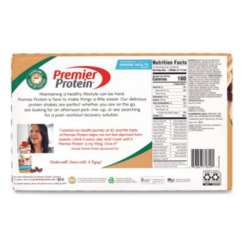 Premier Protein Cafe Latte Shake, 11 oz Bottle, 15/Carton (22002615)