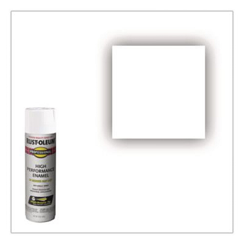 Rust-Oleum Professional Spray Paint, Gloss White, 15 oz Aerosol Can, 6/Carton (7592838CT)