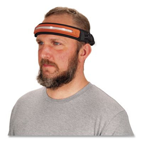 ergodyne Skullerz 8885 Rechargeable Wide Beam Headlamp with Strap (60294)
