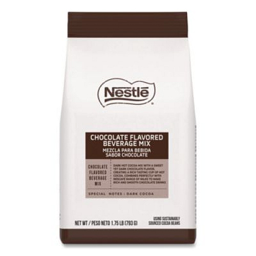 Nescaf Premium Hot Chocolate Mix, Rich Chocolate, 1.75 lb Bag, 6/Carton (81794CT)