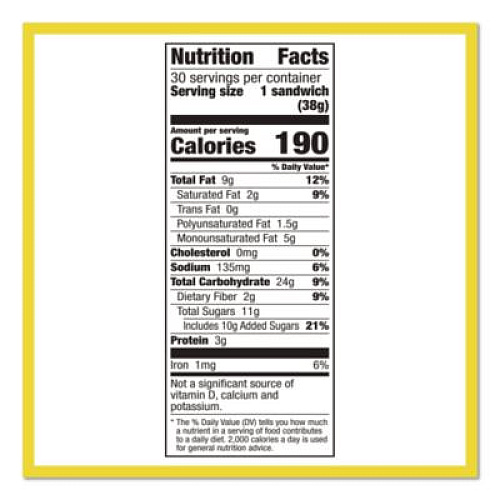 Nature Valley Biscuits, Cinnamon with Almond Butter, 1.35 oz Pouch, 30/Carton (22001046)