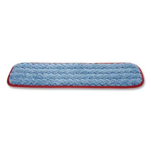 Rubbermaid Commercial Microfiber Wet Mopping Pad, 18.5" x 5.5" x 0.5", Red (Q410RED)