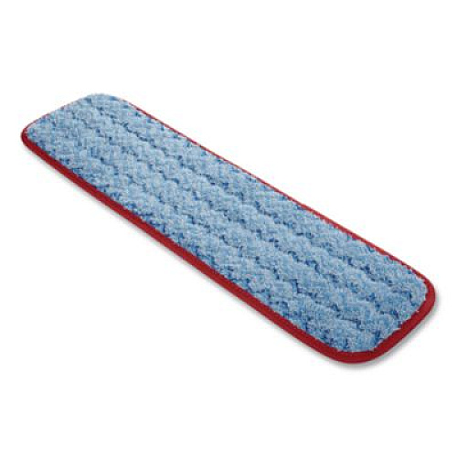 Rubbermaid Commercial Microfiber Wet Mopping Pad, 18.5" x 5.5" x 0.5", Red (Q410RED)