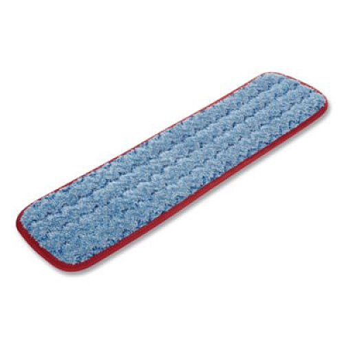 Rubbermaid Commercial Microfiber Wet Mopping Pad, 18.5" x 5.5" x 0.5", Red (Q410RED)