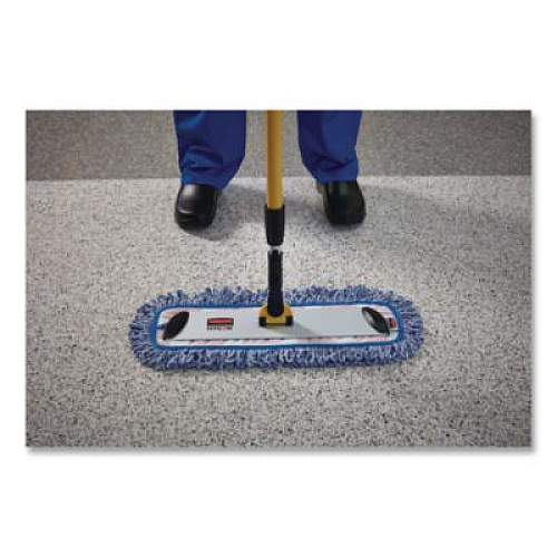 Rubbermaid Commercial HYGEN HYGEN Quick Connect S-S Frame, Wet/Dry Mop 17.19w x 3d, Aluminum, Yellow (Q560)
