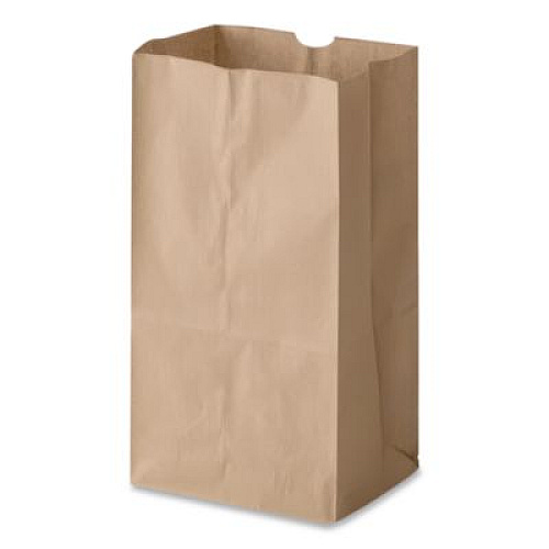 Ross & Wallace Paper Products Grocery Paper Bags, 4# Size, 30# Basis Weight, 5" x 3.13" x 9.88", Kraft, 500/Bundle (GK4500)