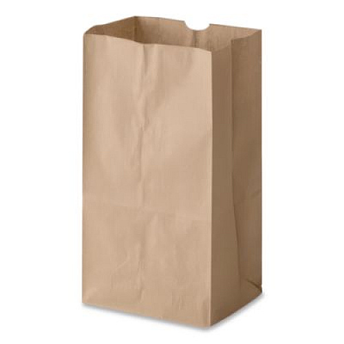 Ross & Wallace Paper Products Grocery Paper Bags, 5# Size, 35# Basis Weight, 5.25" x 3.38" x 10.94", Kraft, 500/Bundle (GK5500)