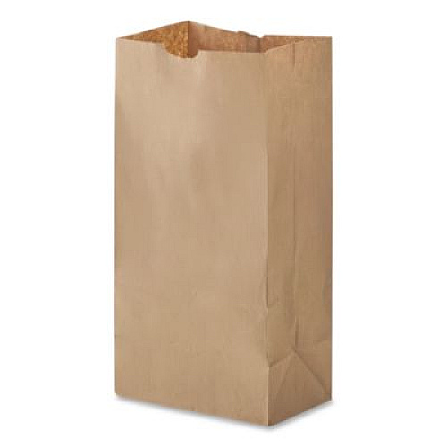 Ross & Wallace Paper Products Grocery Paper Bags, 12# Size, 40# Basis Weight, 7" x 4.38" x 13.75", Kraft, 500/Bundle (GK12500)