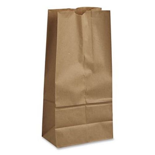 Ross & Wallace Paper Products Grocery Paper Bags, 16# Size, 40# Basis Weight, 7.75" x 4.75" x 16", Kraft, 500/Bundle (GK16500)