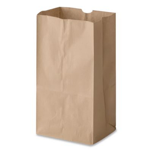 Ross & Wallace Paper Products Grocery Paper Bags, 10# Size, Extra-Heavy-Duty, 60# Basis Weight, 7" x 4.38" x 13.75", Kraft, 500/Bundle (GX10500)