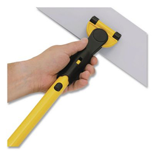 Rubbermaid Commercial HYGEN HYGEN Quick Connect S-S Frame, Wet/Dry Mop 17.19w x 3d, Aluminum, Yellow (Q560)