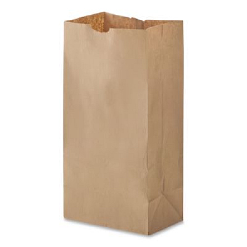 Ross & Wallace Paper Products Grocery Paper Bags, 12# Size, 50# Basis Weight, 7" x 4.38" x 13.75", Kraft, 500/Bundle (GH12)