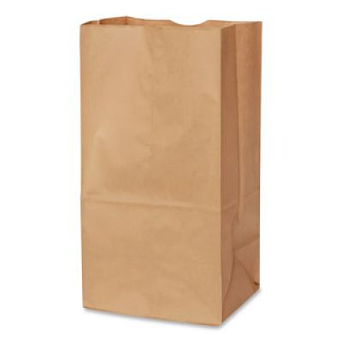 Ross & Wallace Paper Products Grocery Paper Bags, 8# Size, Heavy-Duty, 50# Basis Weight, 6" x 3.88" x 12.5", Kraft, 500/Bundle (GH8500)