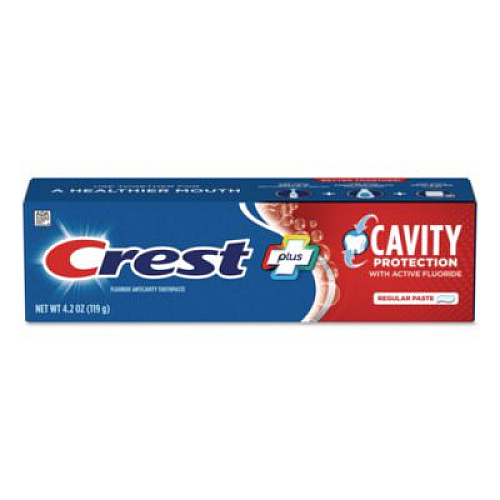 Crest Cavity Protection Toothpaste, Regular, 4.2 oz, Tube, 24/Carton (51311)