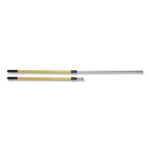 Rubbermaid Commercial HYGEN HYGEN Quick-Connect Extension Handle, 48" to 72", Yellow/Black (Q755)