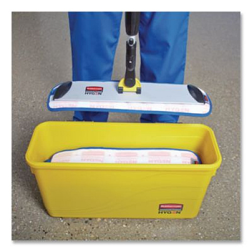 Rubbermaid Commercial HYGEN HYGEN Charging Bucket, 6.8 gal, Yellow (Q95088YW)