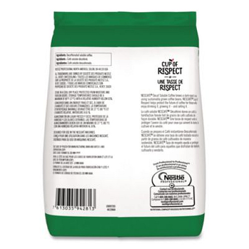 Nescaf Bulk Decaf Ground Coffee, Arabica, 8.81 oz Bag, 4/Carton (72091CT)
