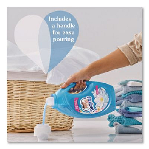 Suavitel Fabric Softener, Floral Scent, 46 oz Bottle, 6/Carton (61034387CT)