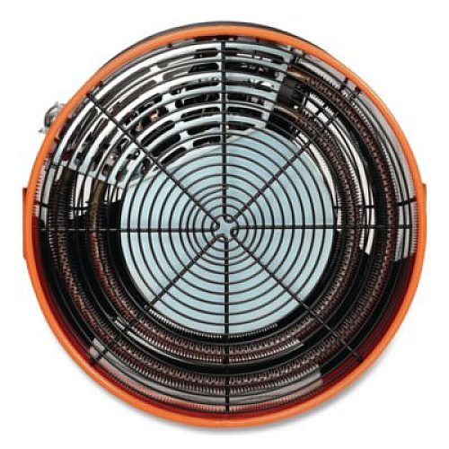 Global Industrial Electric Salamander Heater with Adjustable Thermostat, 208 V, 15,000 W, 23.03 x 34.75 x 24.68, Orange (653566)