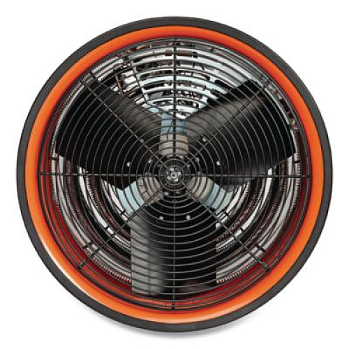 Global Industrial Electric Salamander Heater with Adjustable Thermostat, 208 V, 15,000 W, 23.03 x 34.75 x 24.68, Orange (653566)