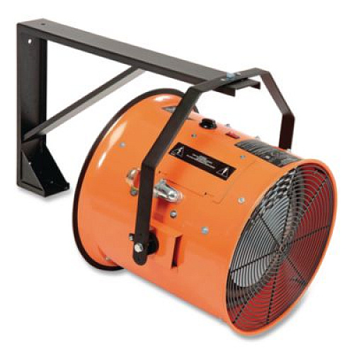 Global Industrial Electric Salamander Heater with Adjustable Thermostat, 480 V, 15,000 W, 23.03 x 20 x 24.68, Orange (653569)