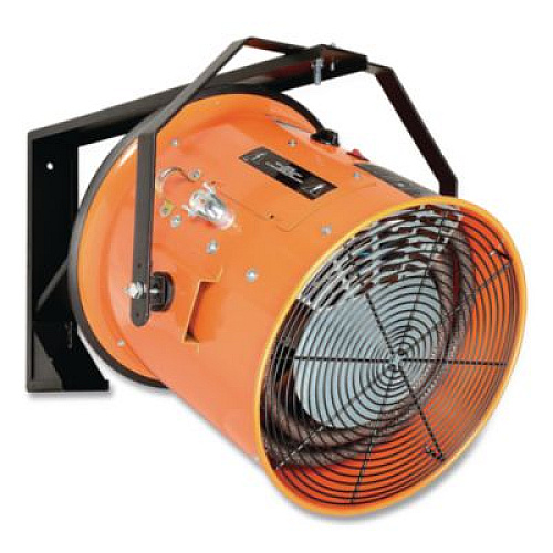 Global Industrial Electric Salamander Heater with Adjustable Thermostat, 480 V, 15,000 W, 23.03 x 20 x 24.68, Orange (653569)