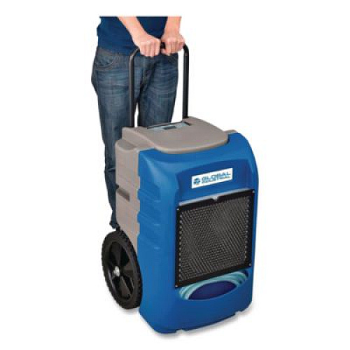 Global Industrial Low Grain Refrigerant Dehumidifier with Pump, 75 pt Tank Capacity, 18 x 20 x 20, Blue (653660)