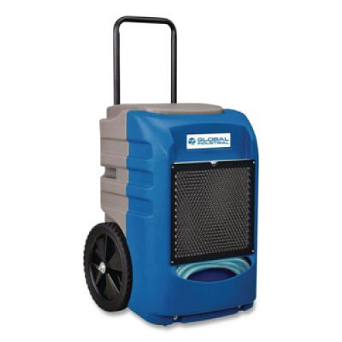 Global Industrial Low Grain Refrigerant Dehumidifier with Pump, 75 pt Tank Capacity, 18 x 20 x 20, Blue (653660)