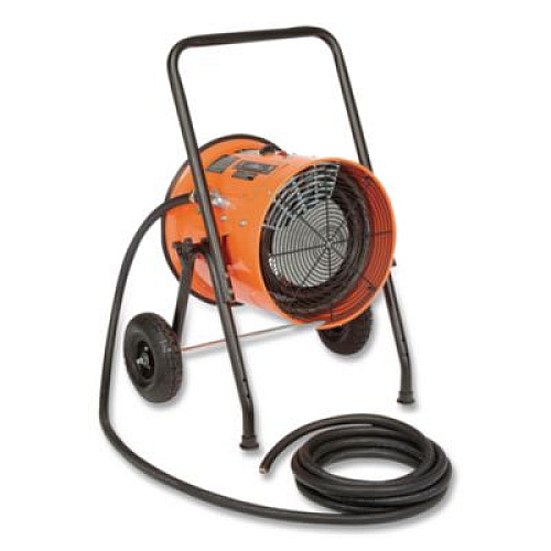Global Industrial Portable Salamander Heater with Adjustable Thermostat, 240 V, 15,000 W, 21.59 x 28 x 38.5, Orange (653671)