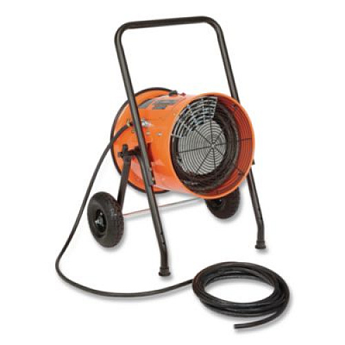 Global Industrial Portable Salamander Heater with Adjustable Thermostat, 480 V, 15,000 W, 21.59 x 28 x 38.5, Orange (653672)