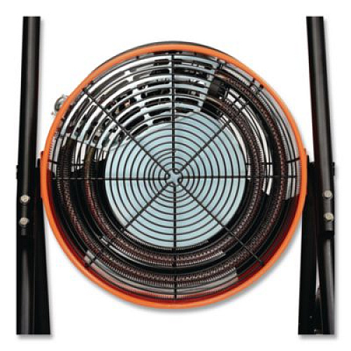 Global Industrial Portable Salamander Heater with Adjustable Thermostat, 480 V, 15,000 W, 21.59 x 28 x 38.5, Orange (653672)