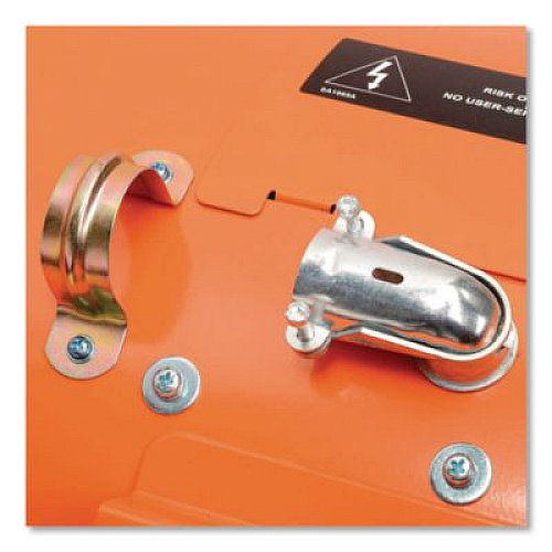 Global Industrial Portable Salamander Heater with Adjustable Thermostat, 480 V, 15,000 W, 21.59 x 28 x 38.5, Orange (653672)