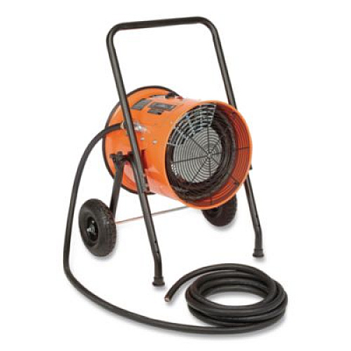 Global Industrial Portable Salamander Heater with Adjustable Thermostat, 208 V, 15,000 W, 21.59 x 28 x 38.5, Orange (653673)