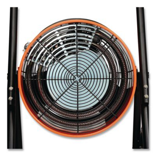 Global Industrial Portable Salamander Heater with Adjustable Thermostat, 208 V, 15,000 W, 21.59 x 28 x 38.5, Orange (653673)