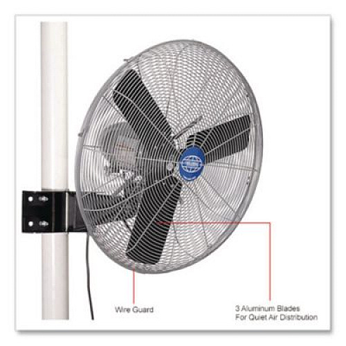 Global Industrial Deluxe Oscillating Fan, Pole or Column Mount, 30", 7,300 CFM, 1/2 hp (293158)