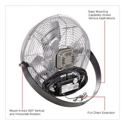 Global Industrial 18" Industrial Workstation Fan, 4,600 CFM, 1/3 hp (294493)
