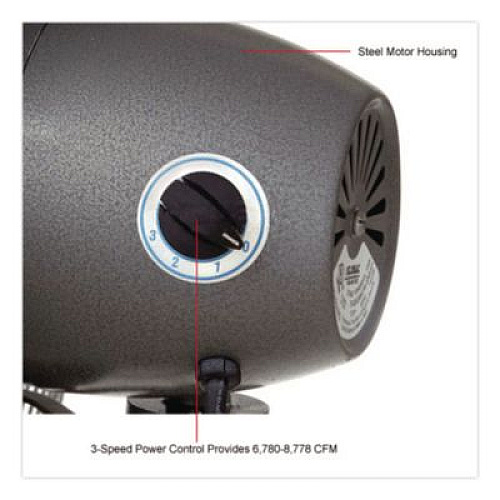 Global Industrial Oscillating Pedestal Fan, 30", 3 Speeds, Gray (585280)