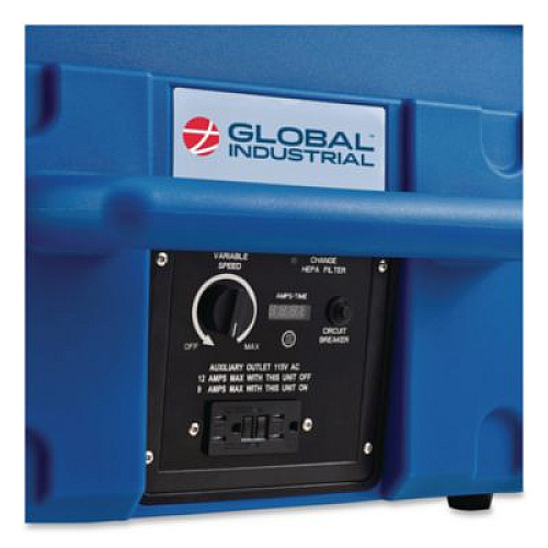 Global Industrial Commercial Air Scrubber and Negative Air Machine with HEPA Filter, 3 Stage, 500 CFM, 115 V (292938)